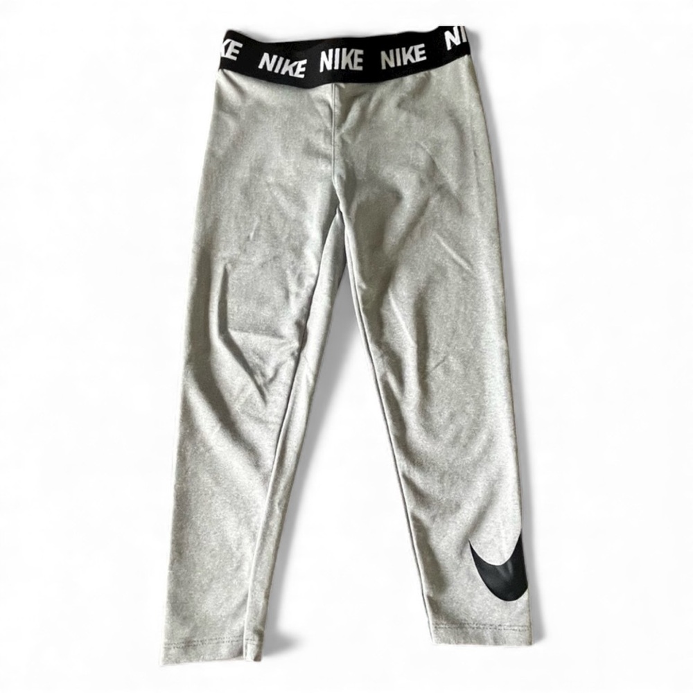 Nike Leggings Dry Fit Girls Size 5 Small Gray